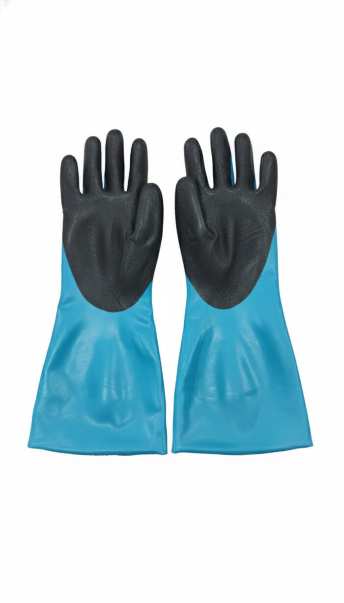 Durable Waterproof Modern Rubber Gloves| Trendy Combination| - Image 2
