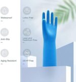 rubber gloves Safety gloves hand gloves (Blue) - Image 2