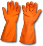 Heavy duty Rubber Hand Gloves for Housekeeping Industrial Purpose Construction Wet and Dry Glove Set