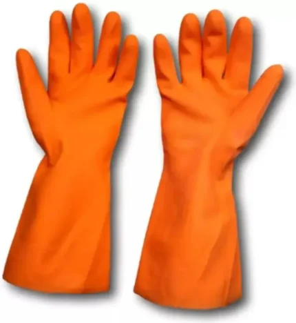 Heavy duty Rubber Hand Gloves for Housekeeping Industrial Purpose Construction Wet and Dry Glove Set