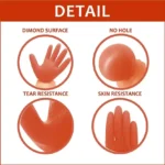 Heavy duty Rubber Hand Gloves for Housekeeping Industrial Purpose Construction Wet and Dry Glove Set - Image 2