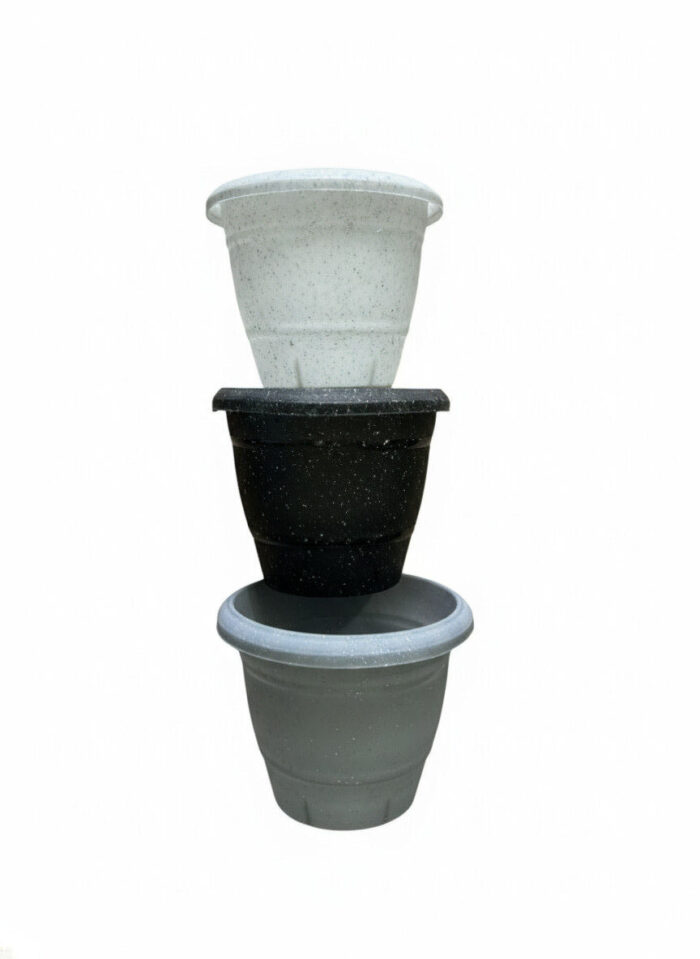 Stone Edition | Flower Pot for Home & Garden | Hard plastic | - Image 2